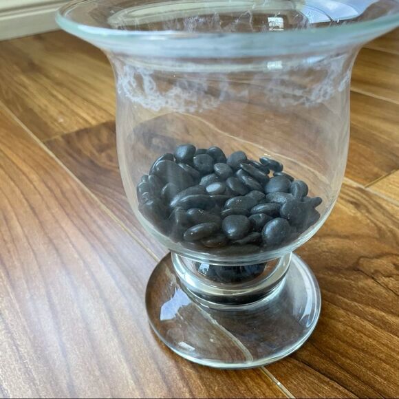 Vintage 90s Glass Candle Holder/ Vase - Picture 6 of 8